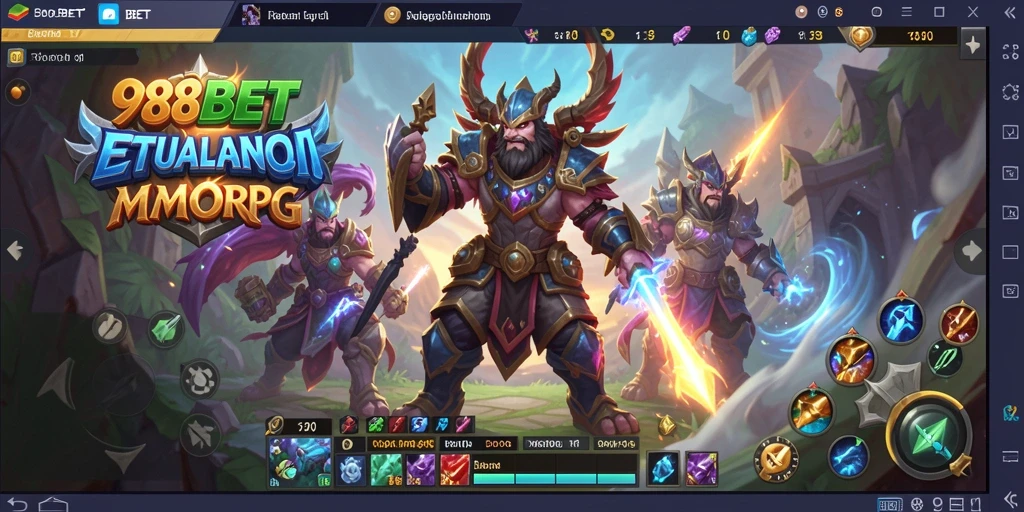 Gameplay seru dan mendalam dalam 988BET MMORPG.