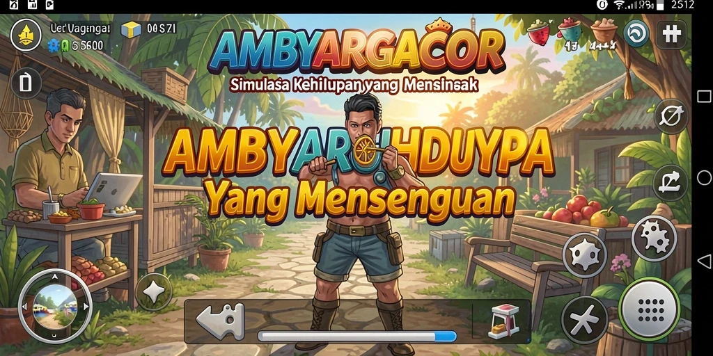 Tampilan gameplay AMBYARGACOR yang menarik dengan grafik memukau.
