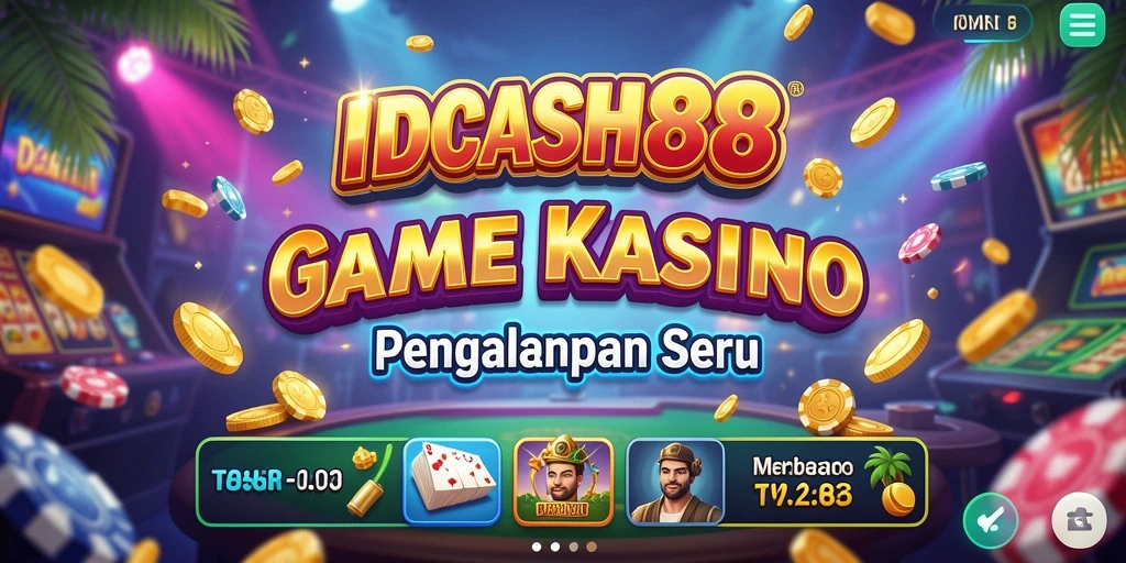 Screenshot gameplay IDCASH88 menampilkan suasana kasino yang mendebarkan.