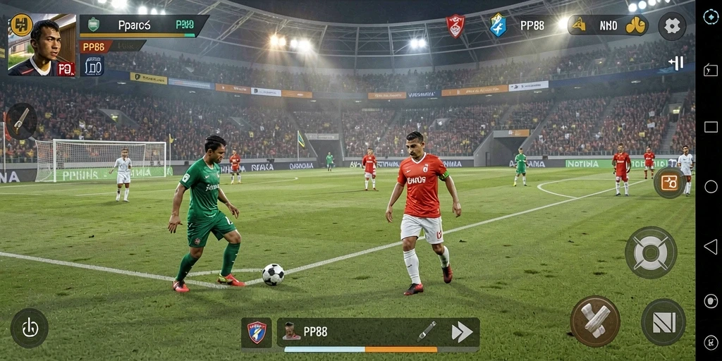 Gameplay menarik dalam permainan sepak bola PP88.