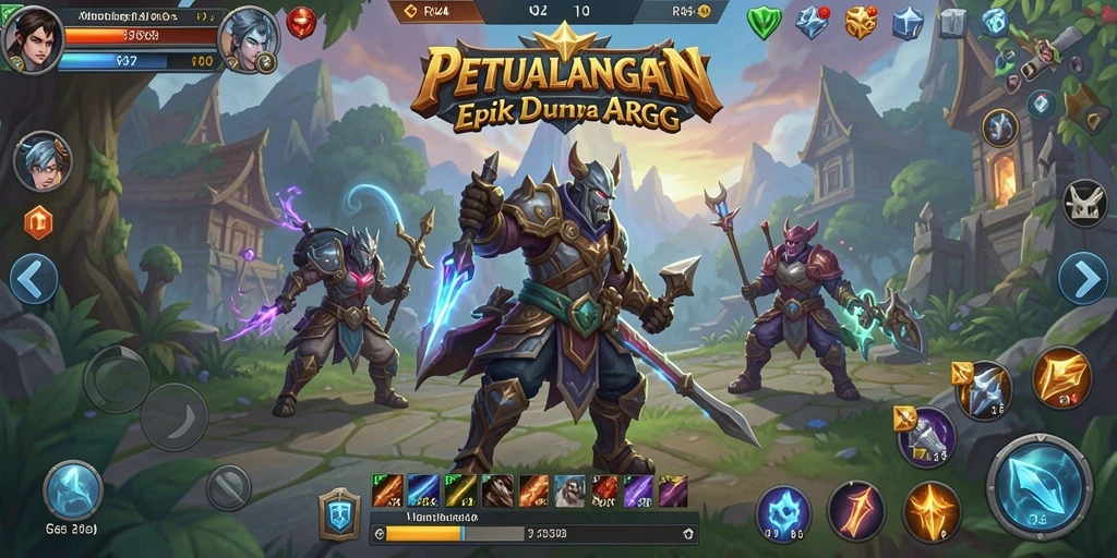 Tampilan gameplay mendebarkan di dunia ARPG RR44.