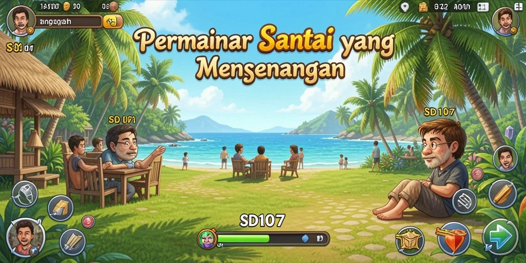 Screenshot gameplay SD107 menampilkan aksi seru dan grafis yang menakjubkan.
