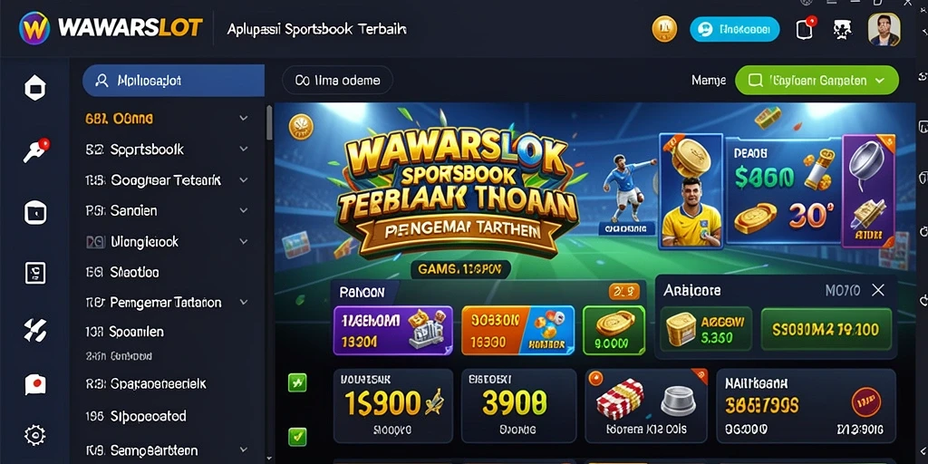 Tampilan menarik aplikasi WAWARSLOT saat melakukan taruhan olahraga.